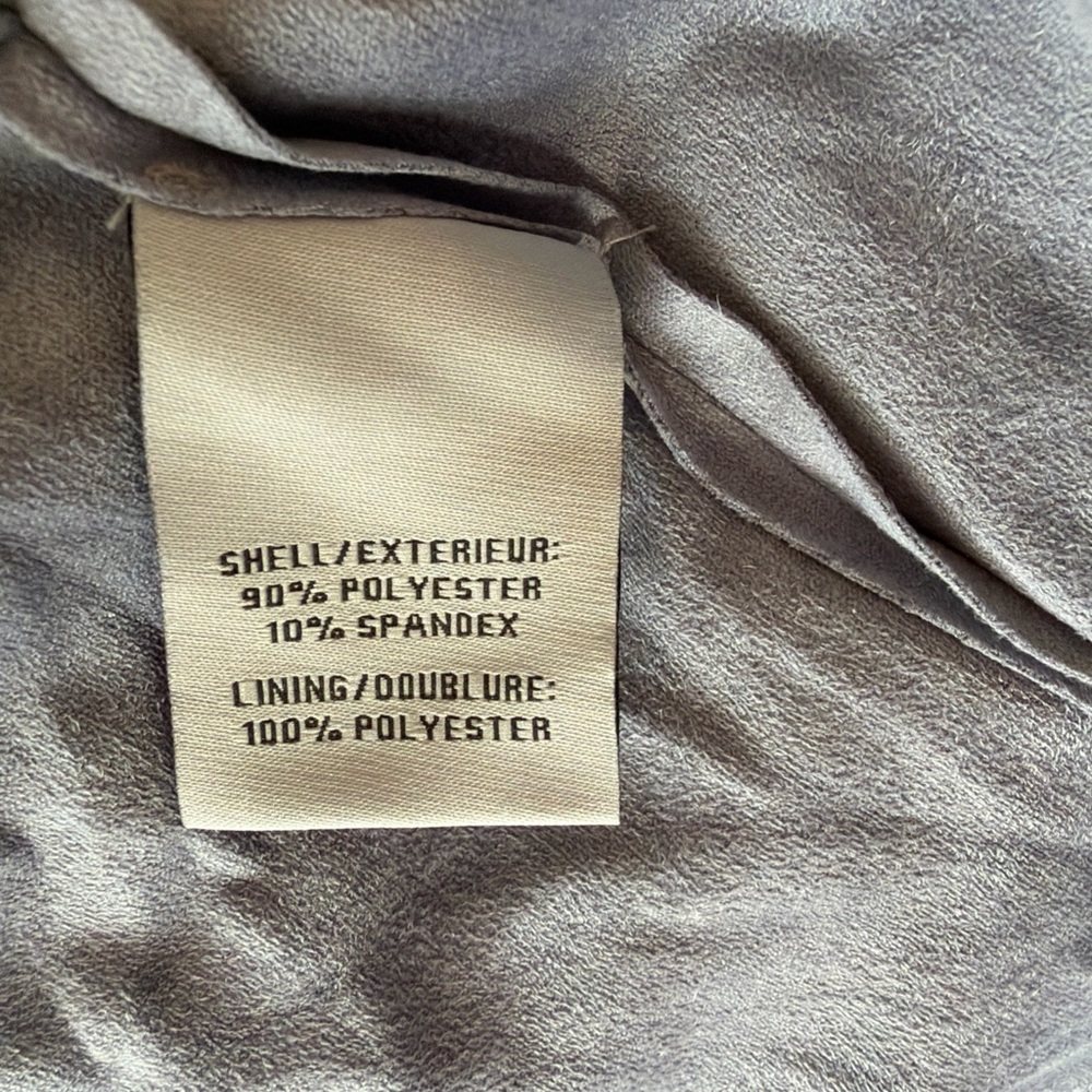 Casual Chic Fashion Forward Open Front Bagatelle Draped Blue Women's Blazer - Picture 11 of 12